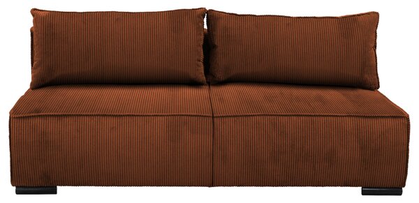 ROZKLÁDACÍ POHOVKA, textil, rezavá MID.YOU - Rozkládací pohovky, Online Only