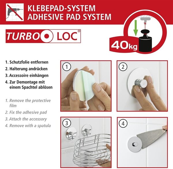Stěrka na sklo s bambusovým držadlem Wenko Turbo-Loc®