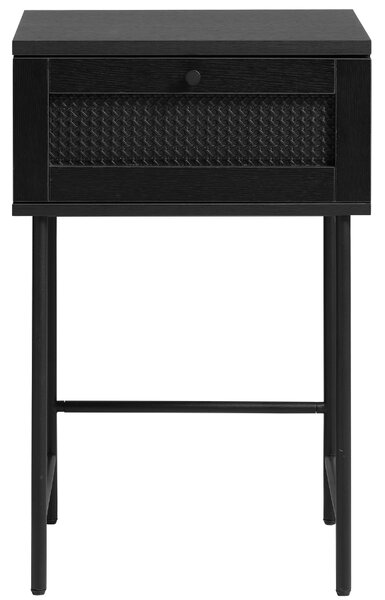 Unique Furniture Černý odkládací stolek Pensacola 45 x 45 cm