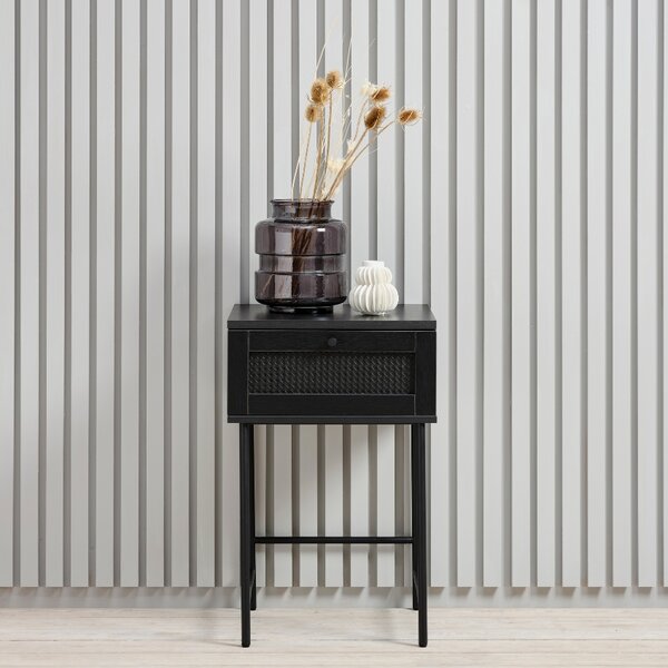 Unique Furniture Černý odkládací stolek Pensacola 45 x 45 cm