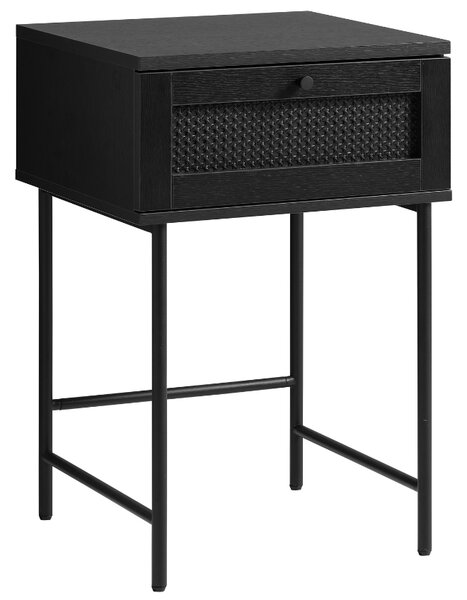 Unique Furniture Černý odkládací stolek Pensacola 45 x 45 cm
