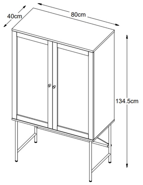 Unique Furniture Komoda Pensacola 80 x 40 cm