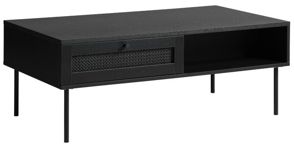Unique Furniture Černý konferenční stolek Pensacola 110 x 60 cm