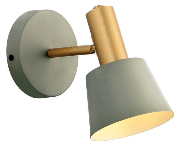 Zambelis 20219 nástěnná lampa, zelená/zlatá, 1xE14, 18cm