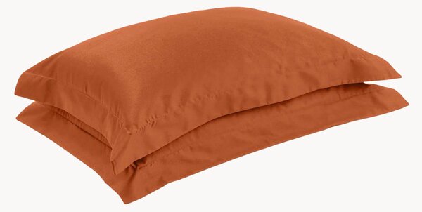 Sada povlaků na polštáře z bavlněného saténu Terracotta, 2 díly