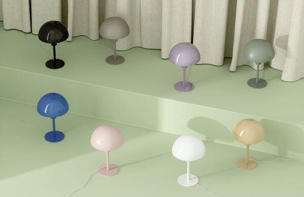 Nordlux Fialová kovová stolní lampa Ellen Mini