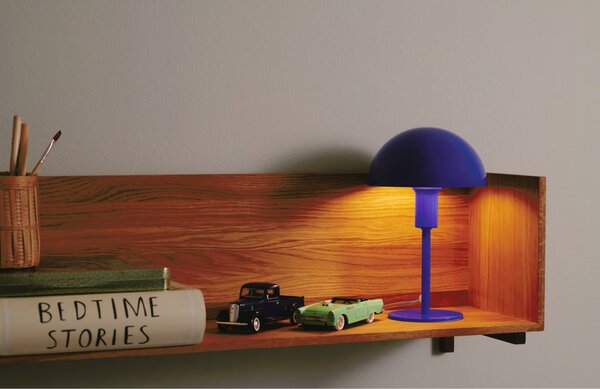 Nordlux Modrá kovová stolní lampa Ellen Mini