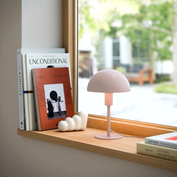 Nordlux Růžová kovová stolní lampa Ellen Mini