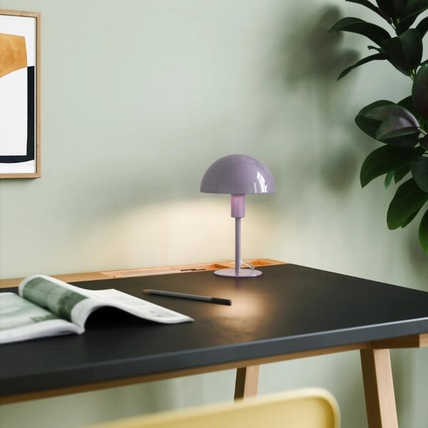 Nordlux Fialová kovová stolní lampa Ellen Mini