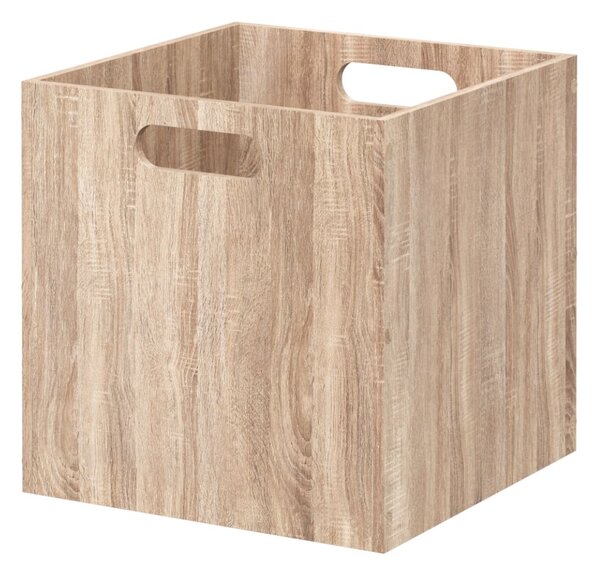 Úložný box Wood, 31x31x31 cm, hnědá