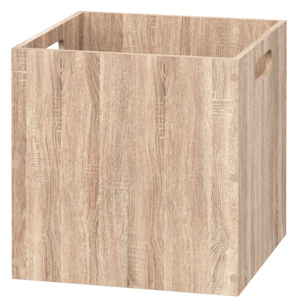 Úložný box Wood, 31x31x31 cm, hnědá