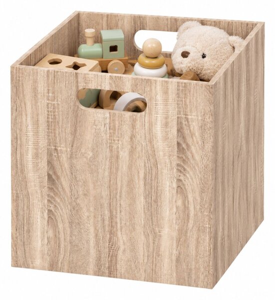 Úložný box Wood, 31x31x31 cm, hnědá