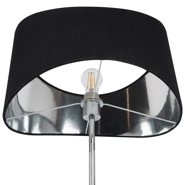 Stojací lampa CALVILLO Kov Stříbrná