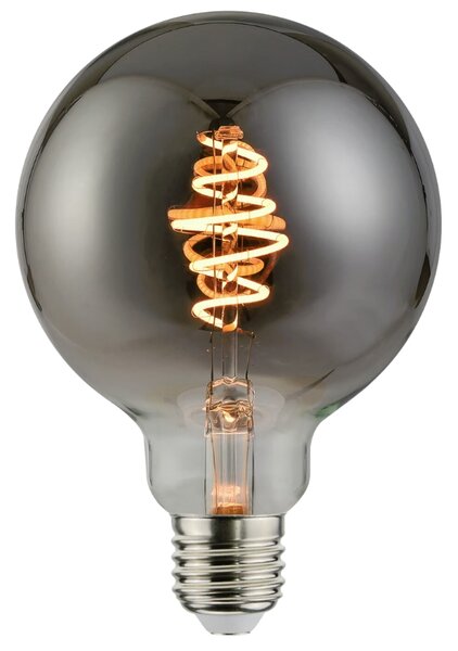 Nordlux Kouřově šedá dekorativní stmívatelná LED žárovka E27 4,5W