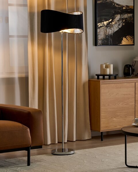 Stojací lampa CALVILLO Kov Stříbrná