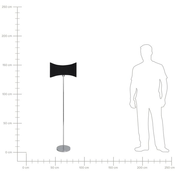 Stojací lampa CALVILLO Kov Stříbrná