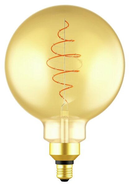 Nordlux Žlutá dekorativní stmívatelná LED žárovka Spiral Deco Globe E27 7W