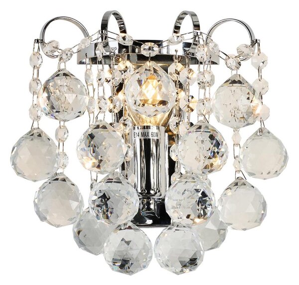 Brilagi - Nástěnné svítidlo CRYSTAL 1xE14/60W/230V lesklý chrom