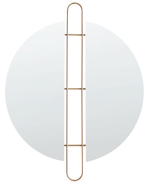 Zrcadlo ATTIN 52 cm 65 cm Zlatá