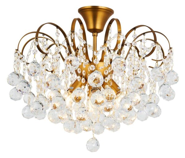 Brilagi - Přisazený lustr CRYSTAL 6xE14/60W/230V bronzová