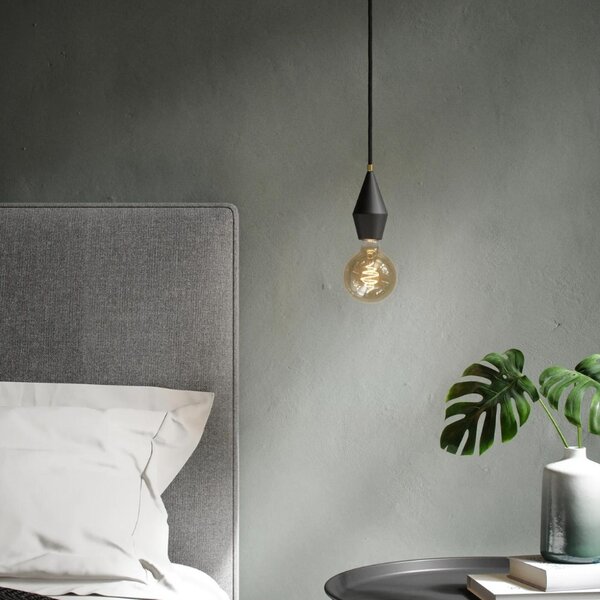 Nordlux Žlutá dekorativní stmívatelná LED žárovka Spiral Deco Globe Gold E27 4,9W