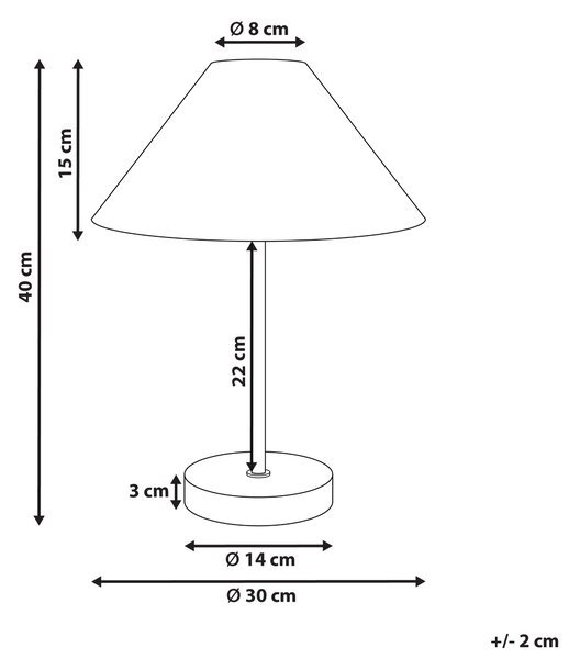 Stolní lampa MOMBA Papírové lano Černá