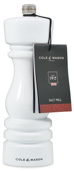 Cole&Mason Mlýnek na pepř London White Gloss Precision+ 18 cm