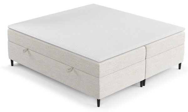 Krémová boxspring postel s úložným prostorem 160x200 cm Araya – Maison de Rêve