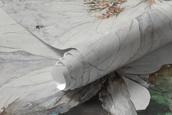 Fototapety Květina na konkrétní grunge pozadí, Fototapety květiny, u73969 : uwalls.cz