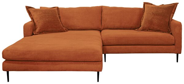 ROHOVÁ SEDAČKA, textil, terracotta P & B - Sedací soupravy, Online Only