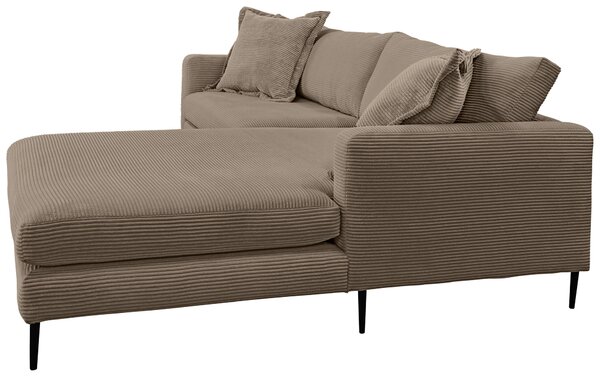 ROHOVÁ SEDAČKA, textil, hnědá P & B - Sedací soupravy, Online Only