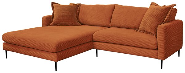ROHOVÁ SEDAČKA, textil, terracotta P & B - Sedací soupravy, Online Only