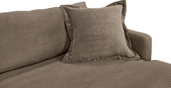 ROHOVÁ SEDAČKA, textil, hnědá P & B - Sedací soupravy, Online Only