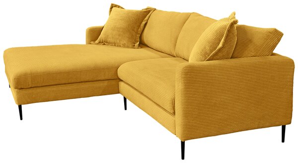 ROHOVÁ SEDAČKA, textil, hořčicově žlutá P & B - Sedací soupravy, Online Only