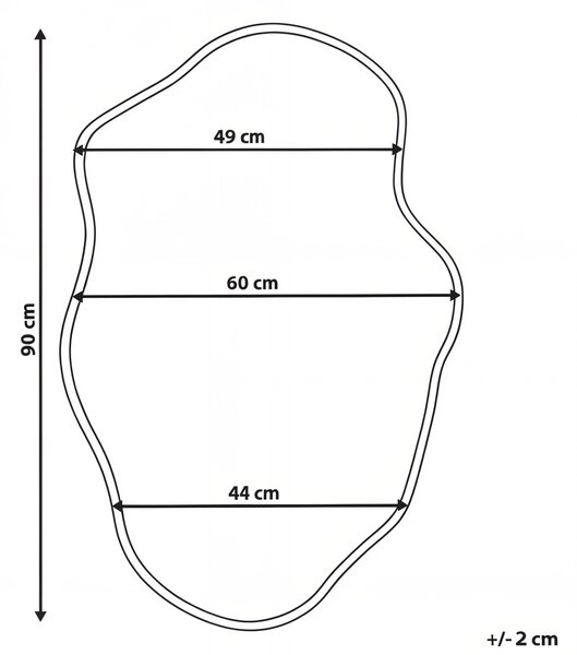 Zrcadlo MENVILLE 60 cm 90 cm Dřevo paulovnie Hnědá