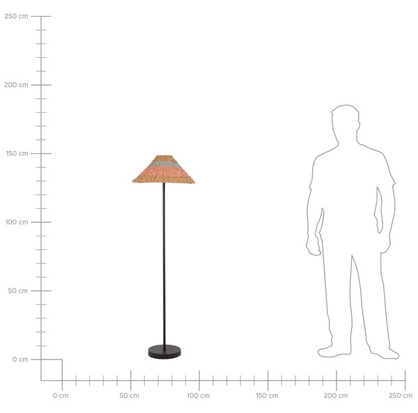 Stojací lampa KYOGA Papírové lano Béžová