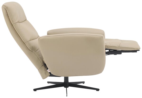 RELAXAČNÍ KŘESLO, textil, kůže, šedohnědá Livetastic - Online Only křesla & taburety, Online Only