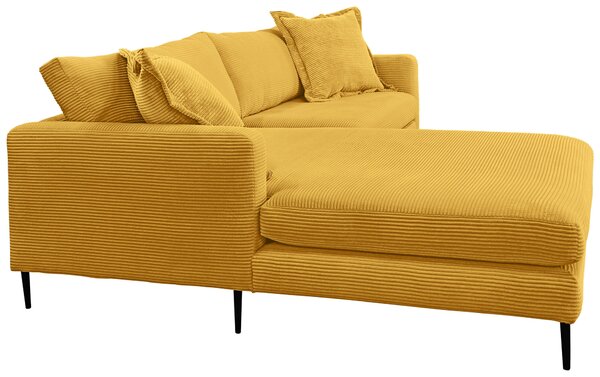 ROHOVÁ SEDAČKA, textil, hořčicově žlutá P & B - Sedací soupravy, Online Only