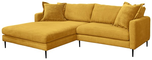 ROHOVÁ SEDAČKA, textil, hořčicově žlutá P & B - Sedací soupravy, Online Only