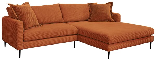 ROHOVÁ SEDAČKA, textil, terracotta P & B - Sedací soupravy, Online Only