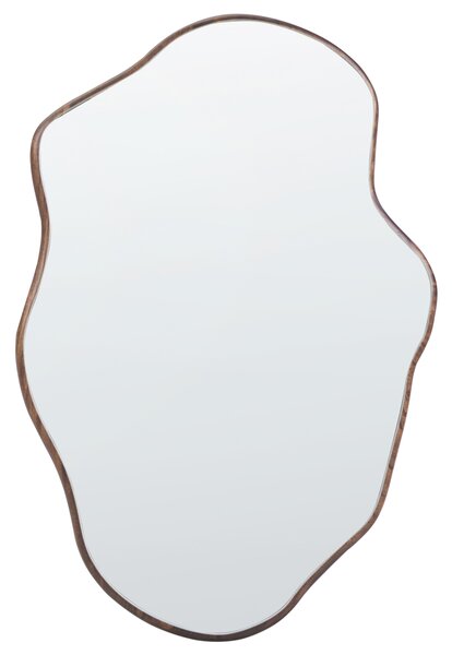 Zrcadlo MENVILLE 60 cm 90 cm Dřevo paulovnie Hnědá