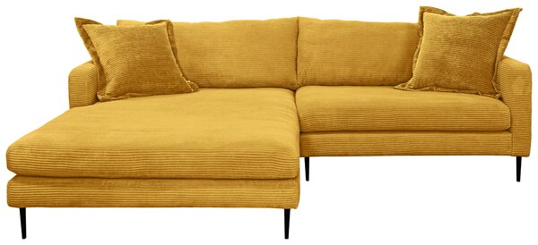ROHOVÁ SEDAČKA, textil, hořčicově žlutá P & B - Sedací soupravy, Online Only