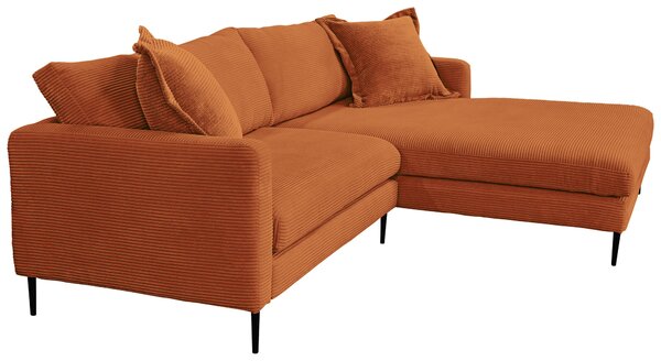 ROHOVÁ SEDAČKA, textil, terracotta P & B - Sedací soupravy, Online Only