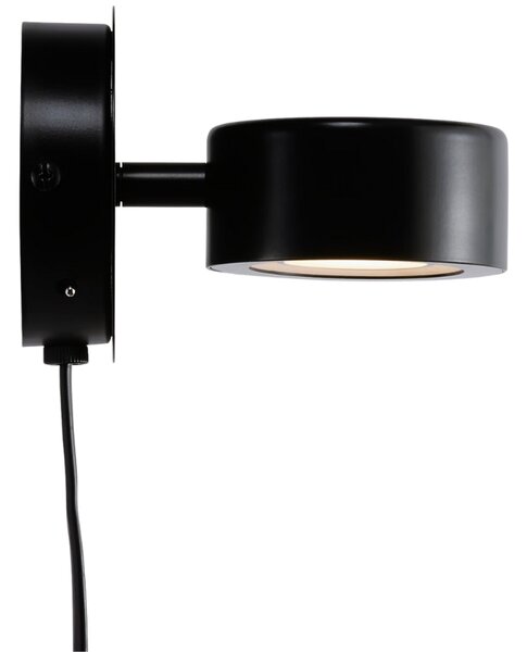 Nordlux Černé kovové nástěnné LED světlo Clyde