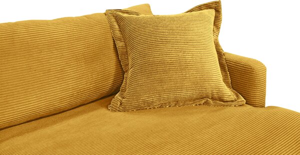 ROHOVÁ SEDAČKA, textil, hořčicově žlutá P & B - Sedací soupravy, Online Only