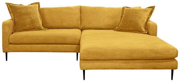 ROHOVÁ SEDAČKA, textil, hořčicově žlutá P & B - Sedací soupravy, Online Only