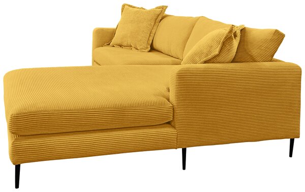 ROHOVÁ SEDAČKA, textil, hořčicově žlutá P & B - Sedací soupravy, Online Only