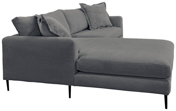 ROHOVÁ SEDAČKA, textil, barvy grafitu P & B - Sedací soupravy, Online Only