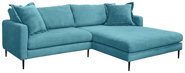 ROHOVÁ SEDAČKA, textil, světle modrá P & B - Sedací soupravy, Online Only