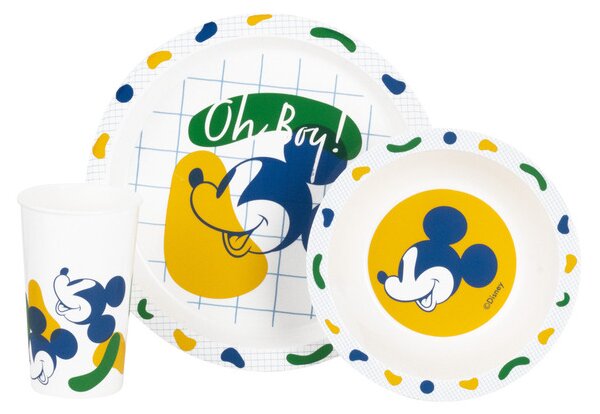 Dětský snídaňový set, 3dílný (Mickey Mouse) (100373950001)